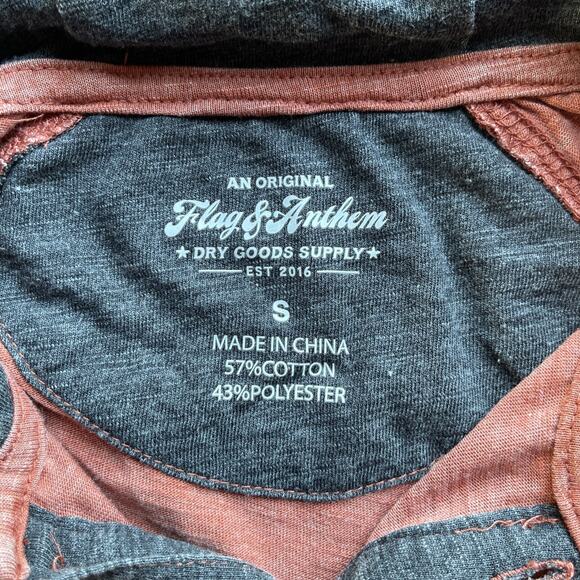 NWT Flag & Anthem Hoodie Shirt Mens Size Small Long Sleeve Pullover Front Pocket - Picture 5 of 11